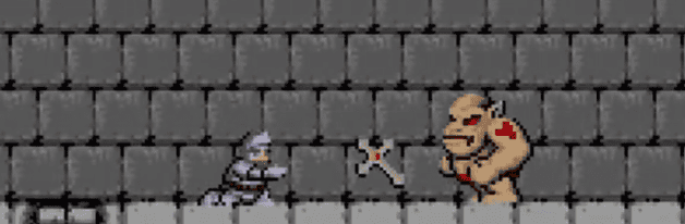 Captura de gameplay de Ghosts 'n Goblins arcade