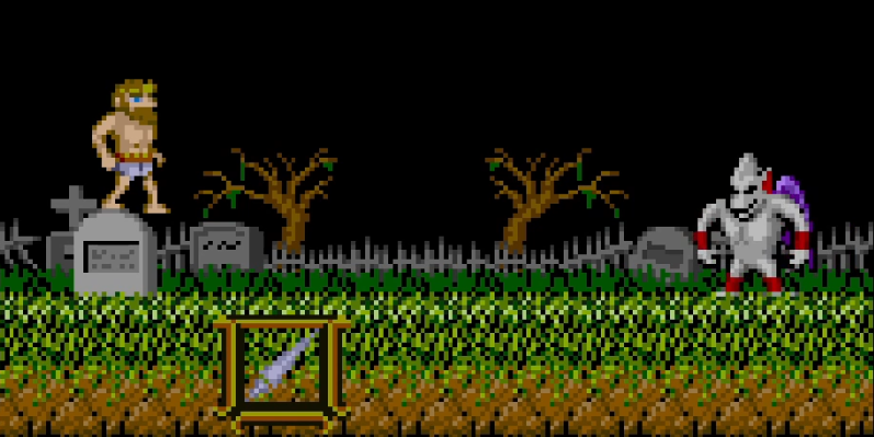 White Arremer apareciendo en Ghosts n Goblins - enemigo legendario blanco más difícil que Red Arremer