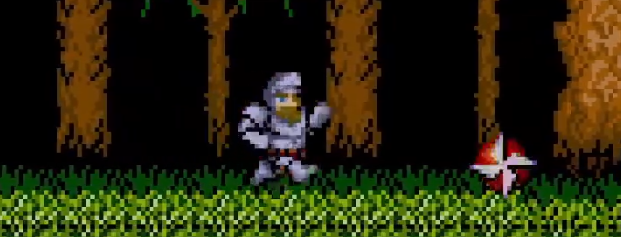 Primer Yashichi secreto de Capcom en Ghosts n Goblins arcade - símbolo oculto fase 3